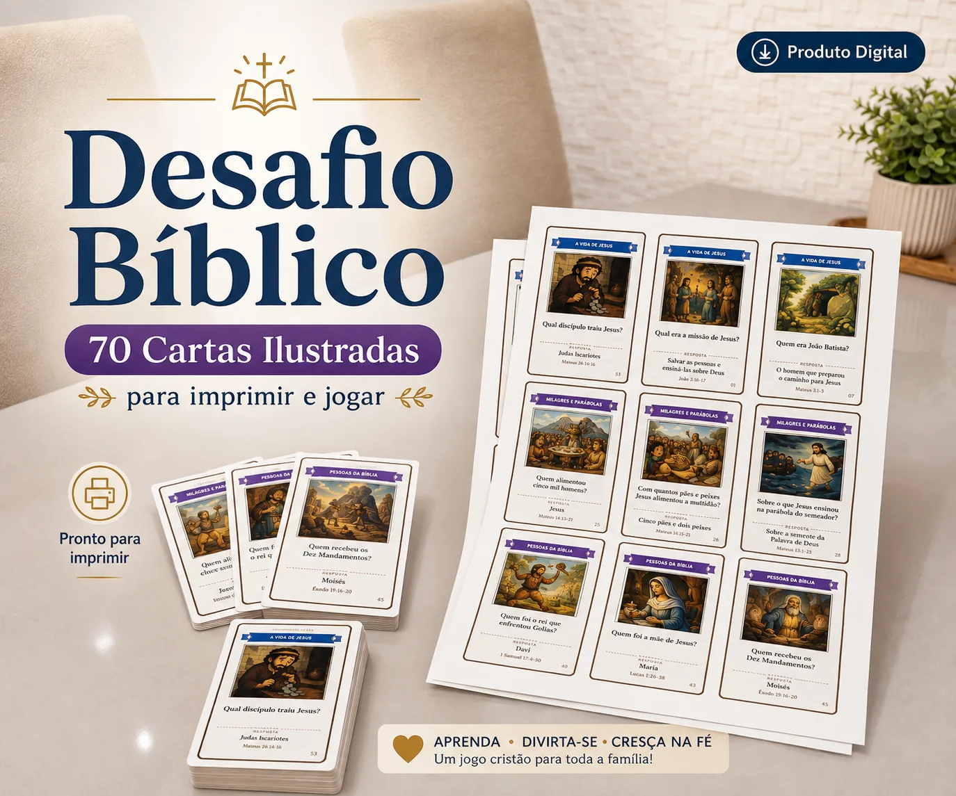 Apresentação do produto Desafio Bíblico